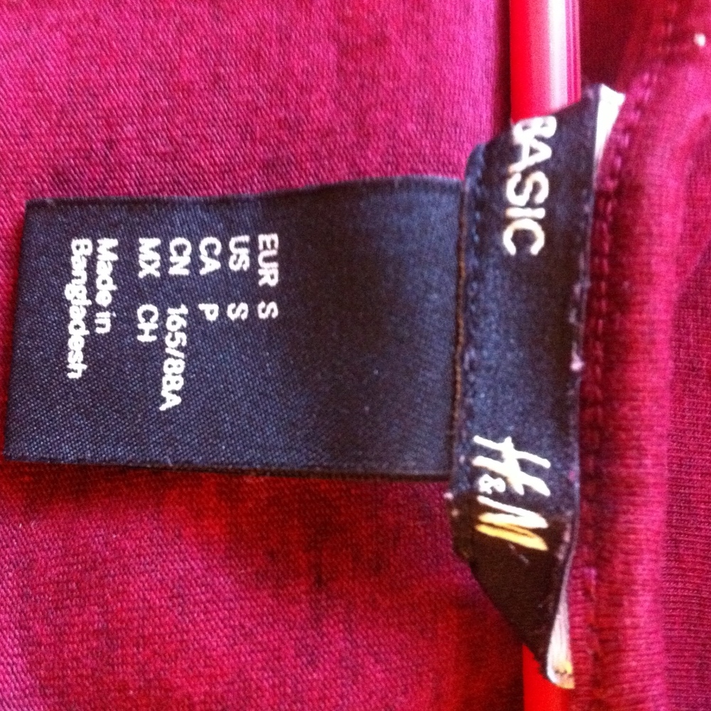 Basic H&M Red Maroon Tank Top - Picture 3 of 4